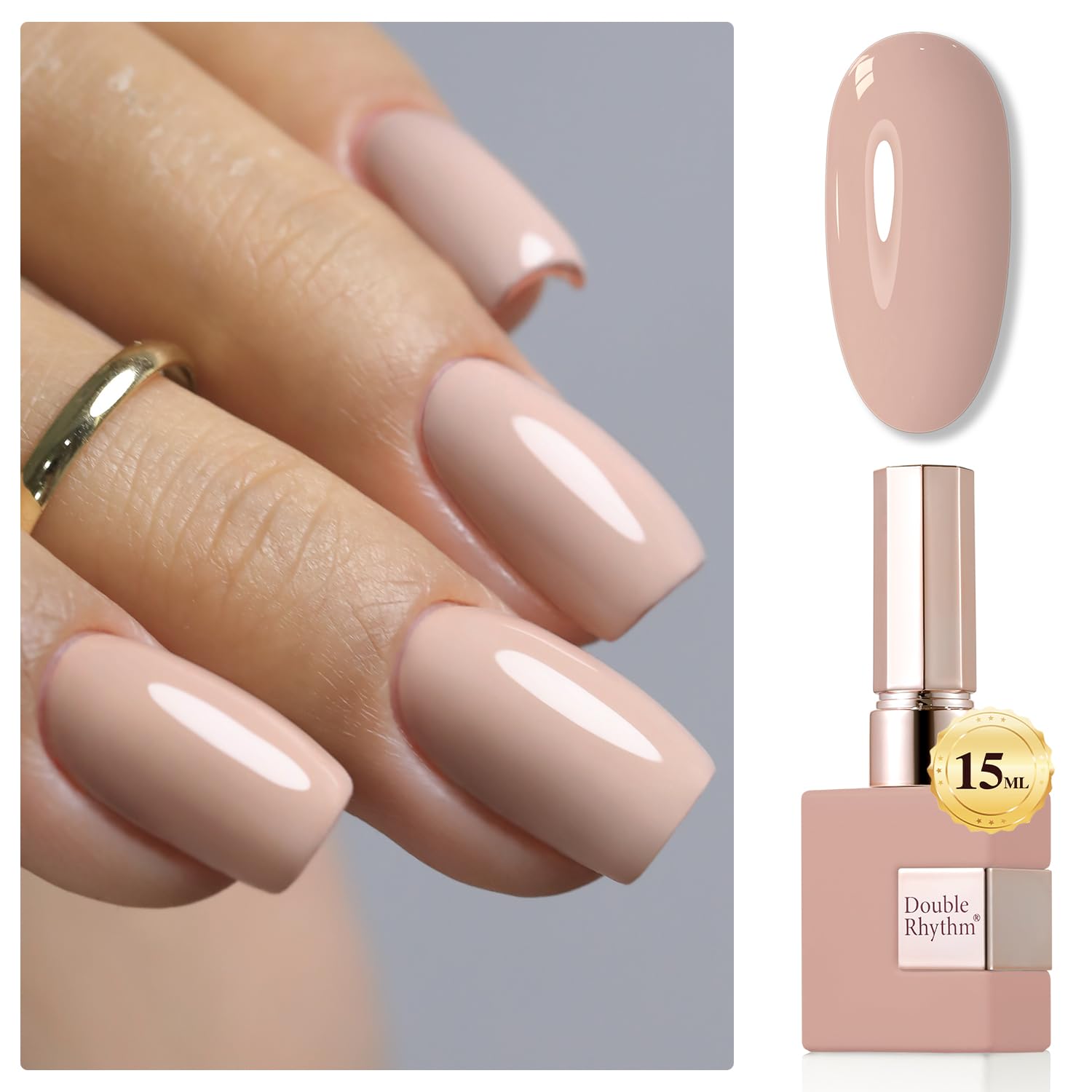 Amazon.com : Double Rhythm 15ML Gel Nail Polish Pure Sheer Same
